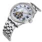 Customized LOGO Zircon Bezel Automatic Tourbillon Men Watch 4