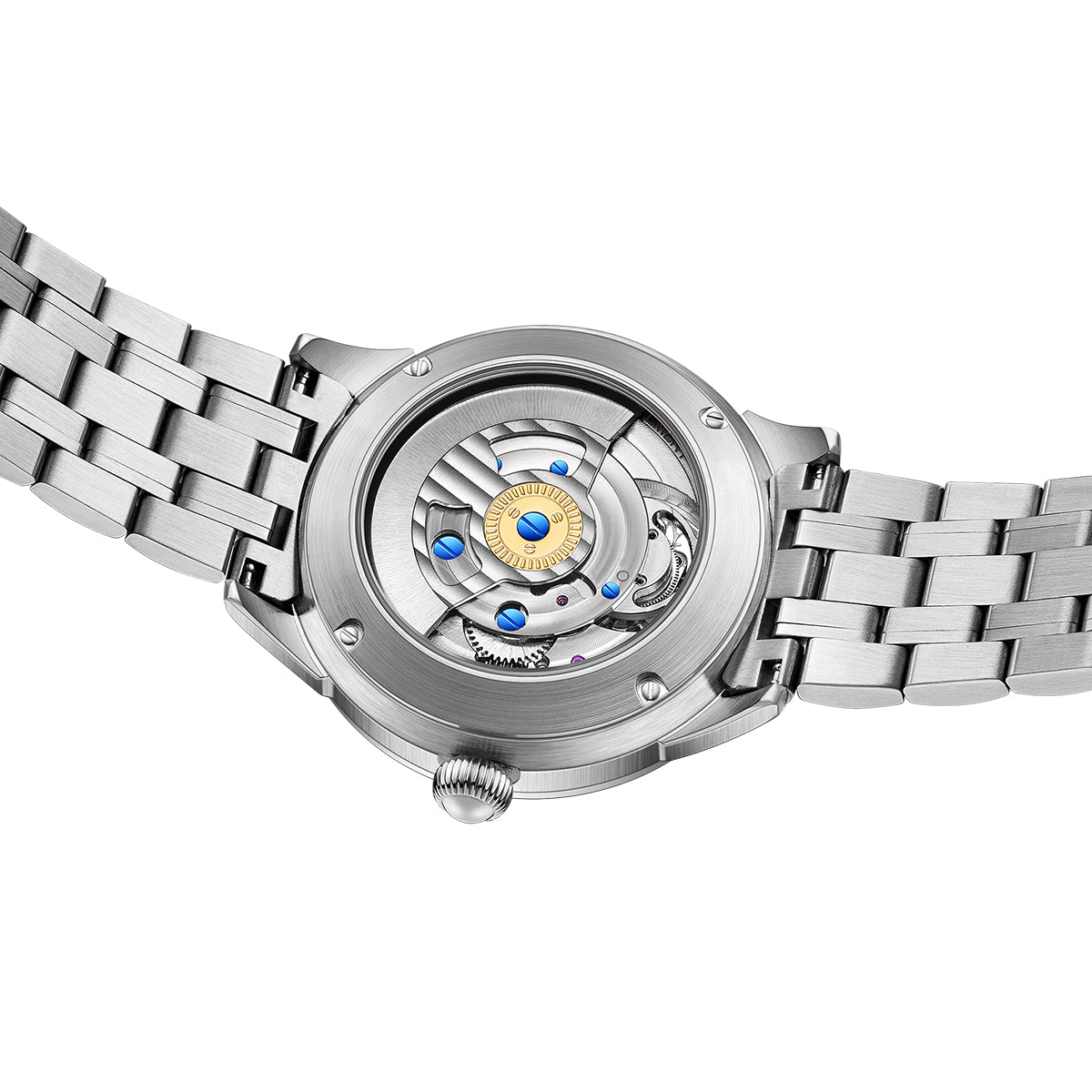 Customized LOGO Blue Sandstone Tourbillon Men Watch 2