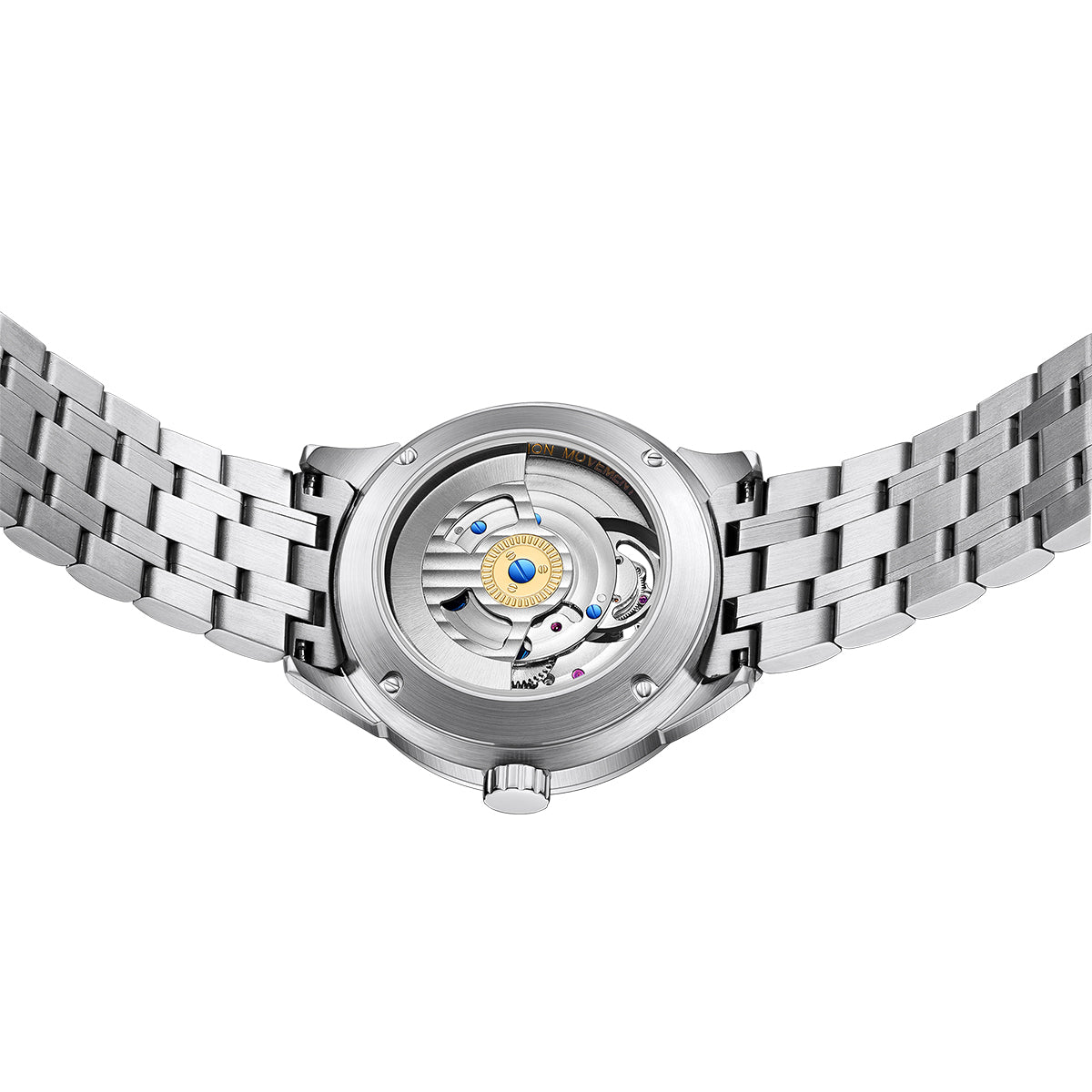 Customized LOGO Zircon Bezel Automatic Tourbillon Men Watch 4