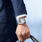Customized LOGO Zircon Bezel Automatic Tourbillon Men Watch 4