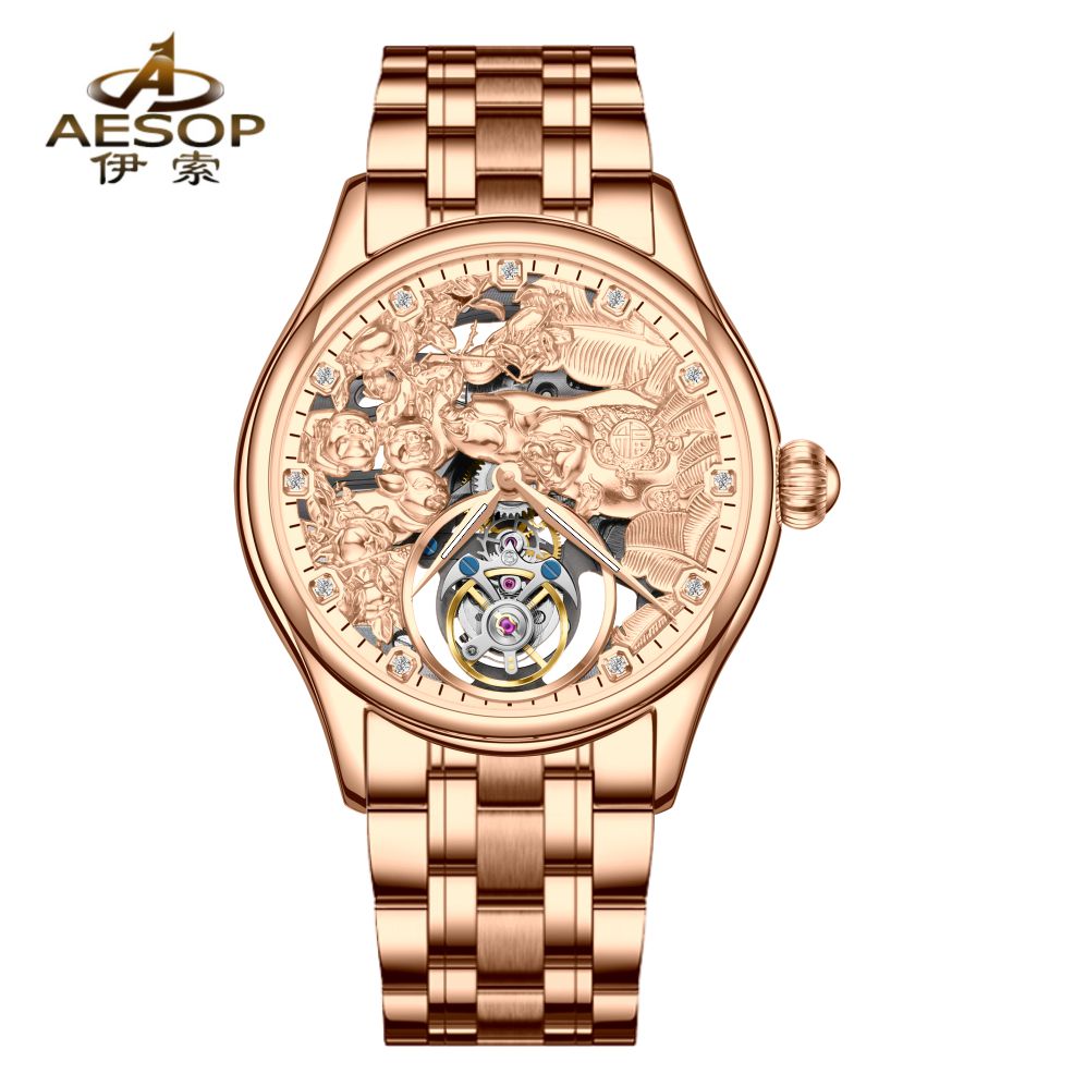 AESOP Zodiac Tourbillon Pig Watch 7085