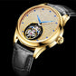 Aesop Tourbillon Men Watch Rhinestones Dial Mechanical Wristwatch 7046