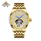 Aesop Tourbillon Men Watch Rhinestones Dial Mechanical Wristwatch 7046