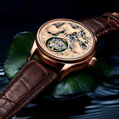 AESOP Zodiac Skeleton Tourbillon Goat Watch 7081