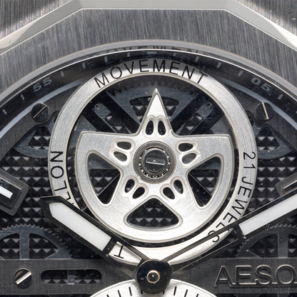 AESOP Star Automatic Tourbillon Men Watch Self Wind Luminous 7092