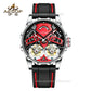 Aesop Skeleton Double Tourbillon Mechanical Men Watch 7028