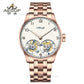 Aesop White Dial Classic Double Tourbillon Mechanical Men Watch 7108