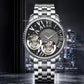 Aesop Large Roman Numerals Double Tourbillon Men Watch 7102