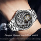 Aesop 7087 Dragon Tourbillon Mechanical Watch Waterproof 30m Fashion Men's Watch