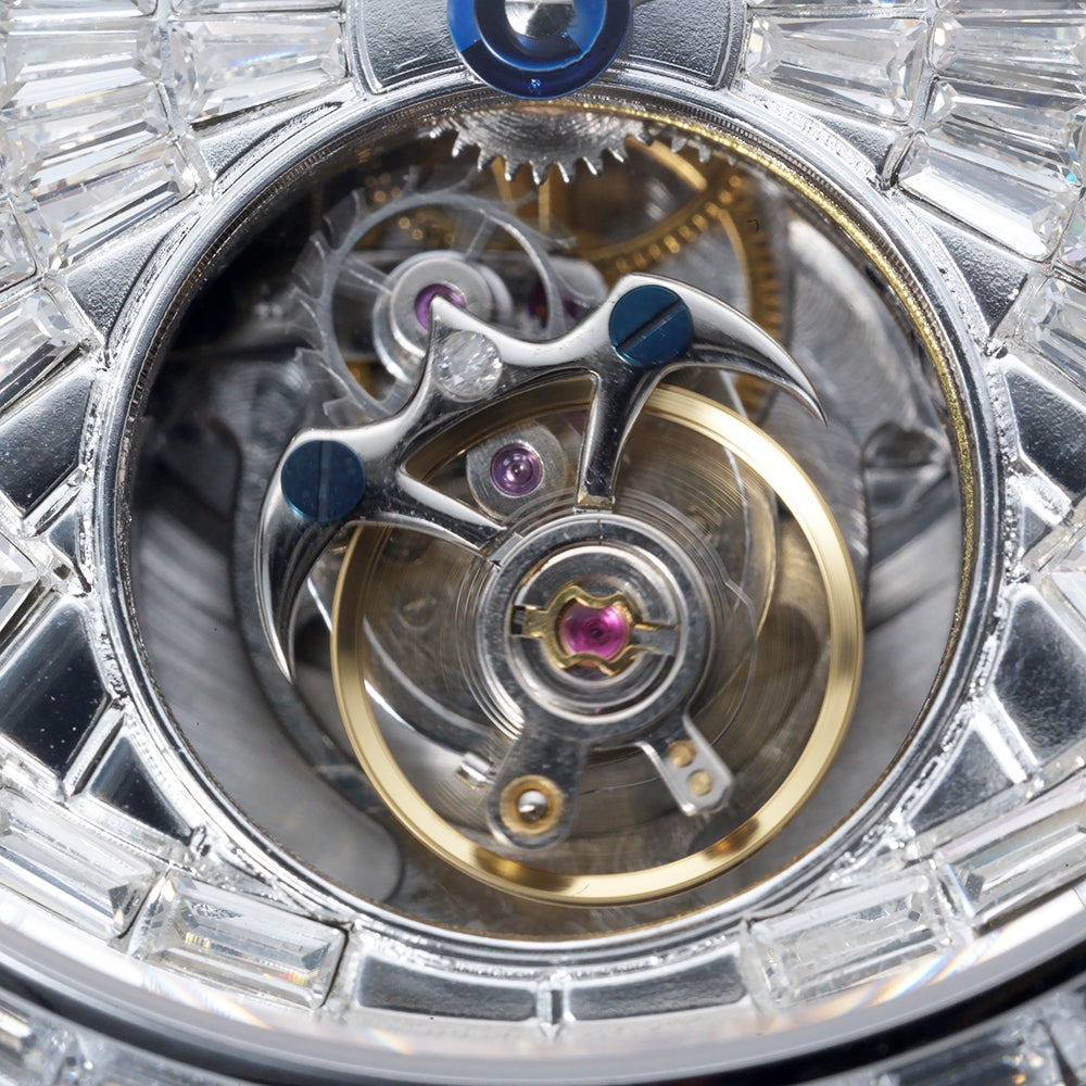 AESOP Diamond tourbillon movement mechanical men watch 7093