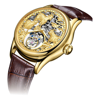 AESOP Zodiac Skeleton Tourbillon Goat Watch 7081