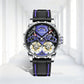 Aesop Skeleton Double Tourbillon Mechanical Men Watch 7028
