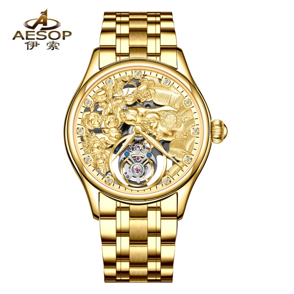 AESOP Zodiac Tourbillon Pig Watch 7085