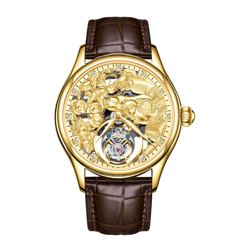 AESOP Zodiac Tourbillon Pig Watch 7085