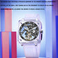 GIV K9 Crystal Case Sapphire Mirror Tourbillon Watch 003B