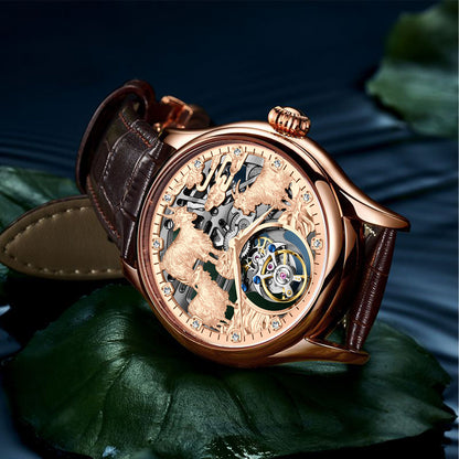 AESOP Zodiac Skeleton Tourbillon Goat Watch 7081