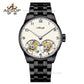 Aesop White Dial Classic Double Tourbillon Mechanical Men Watch 7108