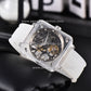 AESOP K9 Crystal Square Case Skeleton Tourbillon Watch 7111