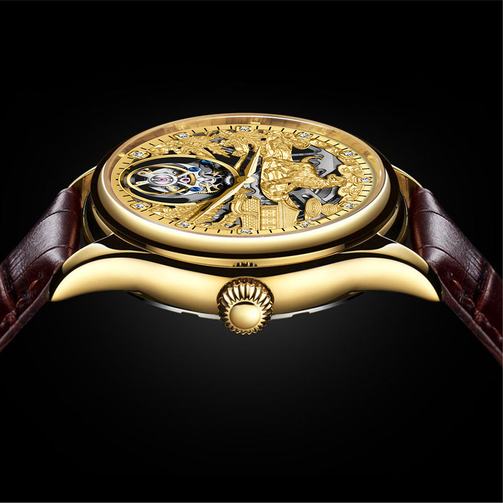 AESOP Zodiac Skeleton Tourbillon Dog Watch 7077