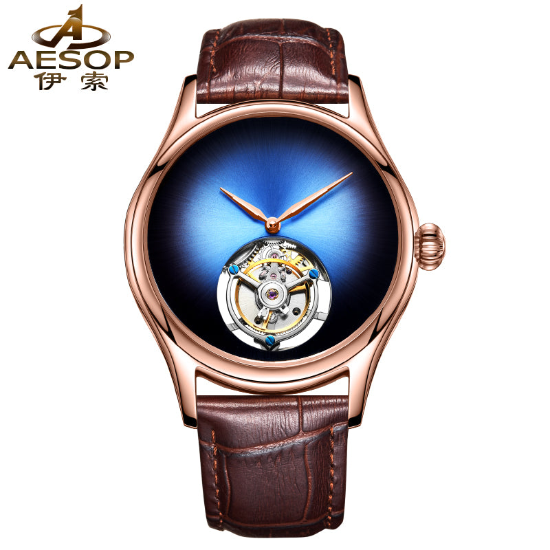 AESOP Tourbillon Mechanical Watch 7009 Customized Sample