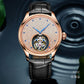 Aesop Tourbillon Men Watch Rhinestones Dial Mechanical Wristwatch 7046