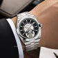Aesop Classic Tourbillon Men Watch Stainless Steel Strap 7032