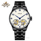 Aesop White Dial Classic Double Tourbillon Mechanical Men Watch 7108