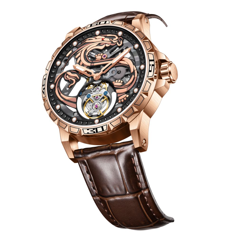 Aesop 7087 Dragon Tourbillon Mechanical Watch Waterproof 30m Fashion Men's Watch