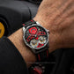 Aesop Skeleton Double Tourbillon Mechanical Men Watch 7028