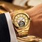 Aesop Classic Tourbillon Men Watch Stainless Steel Strap 7032