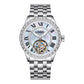 Customized LOGO Zircon Bezel Automatic Tourbillon Men Watch 4