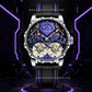 Aesop Skeleton Double Tourbillon Mechanical Men Watch 7028