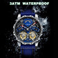 Aesop Skeleton Double Tourbillon Mechanical Men Watch 7028