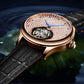 Aesop Tourbillon Men Watch Rhinestones Dial Mechanical Wristwatch 7046