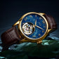 Aesop Automatic Tourbillon Men Watch Star Galaxy Wristwatch 7045