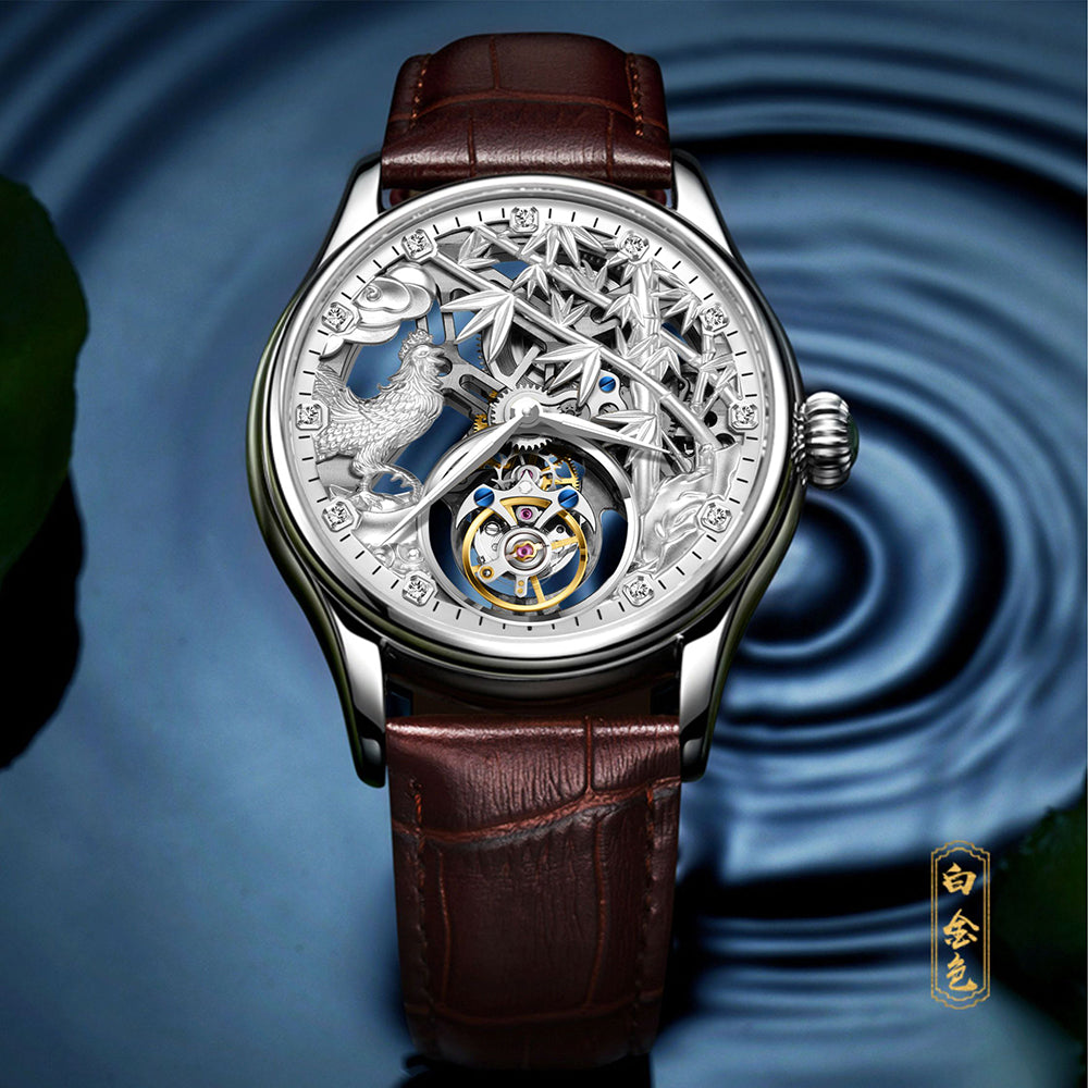 AESOP Zodiac Skeleton Tourbillon Chicken Watch 7072