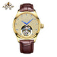 Aesop Tourbillon Men Watch Rhinestones Dial Mechanical Wristwatch 7046