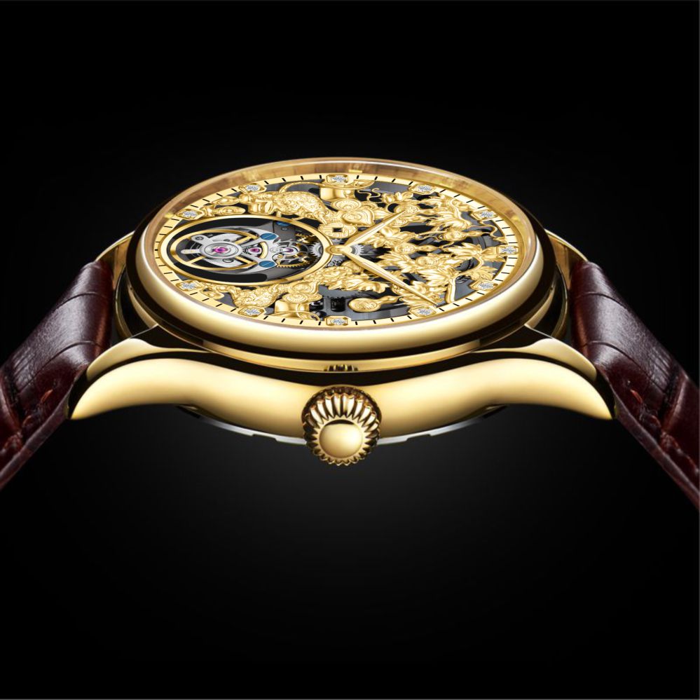 AESOP Zodiac Skeleton Tourbillon Rat Watch 7071