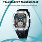 AESOP  Transparent Crystal Tonneau Watch Original diamond tourbillon movement watch 7043