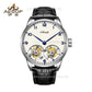 Aesop White Dial Classic Double Tourbillon Mechanical Men Watch 7108