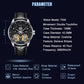 Aesop Double Tourbillon Men Watch Flying Tourbillon Sapphire Crystal 316L Stainless Steel Wristwatch 7030