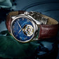 Aesop Automatic Tourbillon Men Watch Star Galaxy Wristwatch 7045
