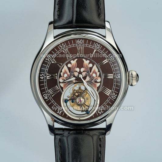 Aesop Real Tourbillon Men Watch Sapphire Crystal Luminous Waterproof Luxury Men Wristwatch 7115