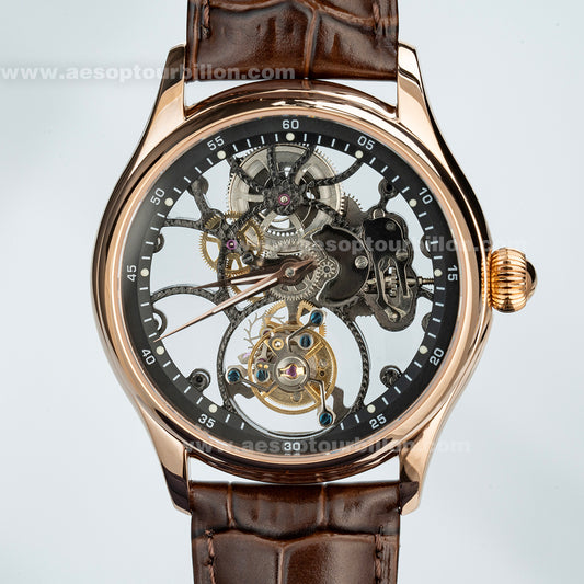 Aesop Hollow Skeleton Tourbillon Men Watch Carbon Fiber Dial Sapphire Crystal Luminous Waterproof Luxury Men Wristwatch 7031