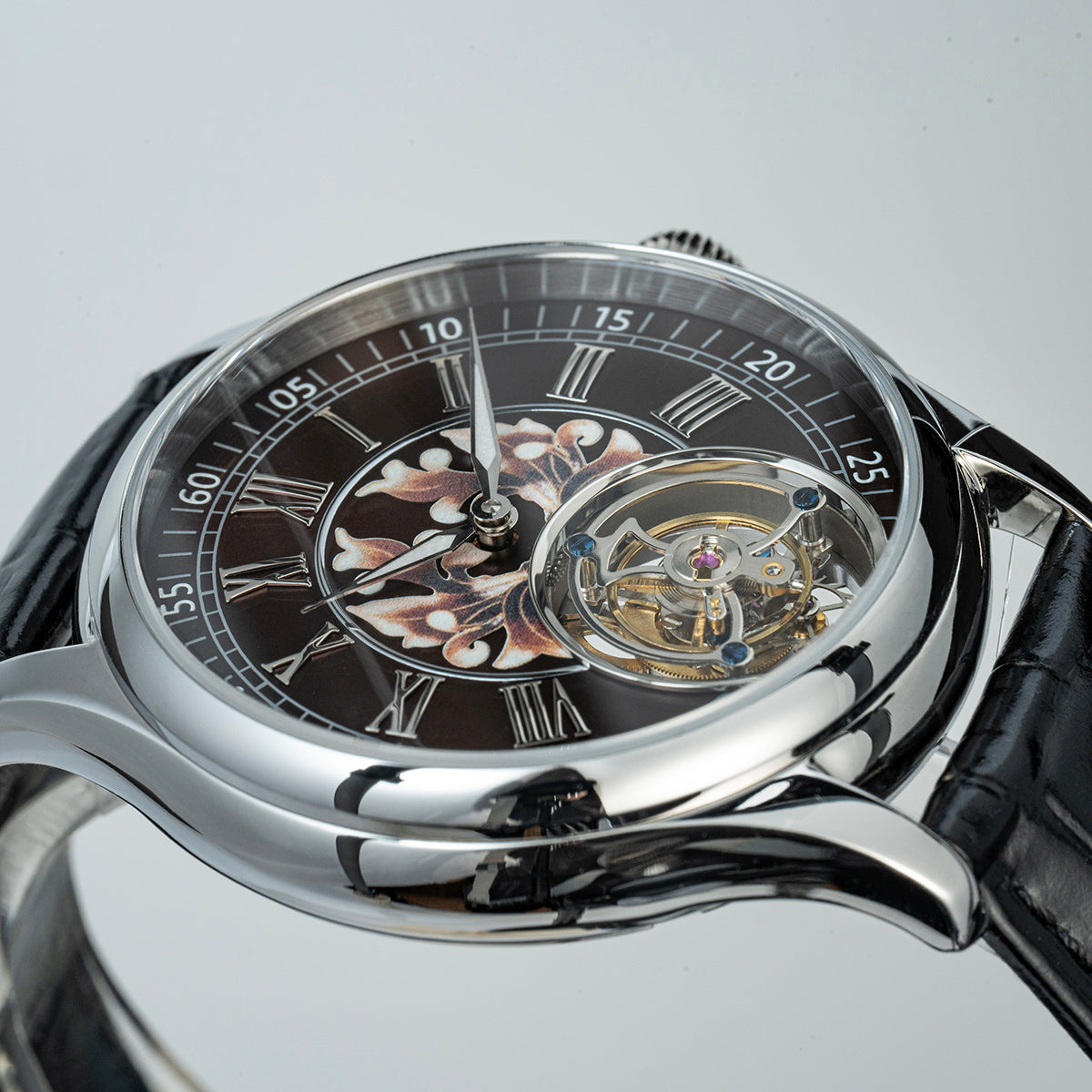 Aesop Real Tourbillon Men Watch Sapphire Crystal Luminous Waterproof Luxury Men Wristwatch 7115