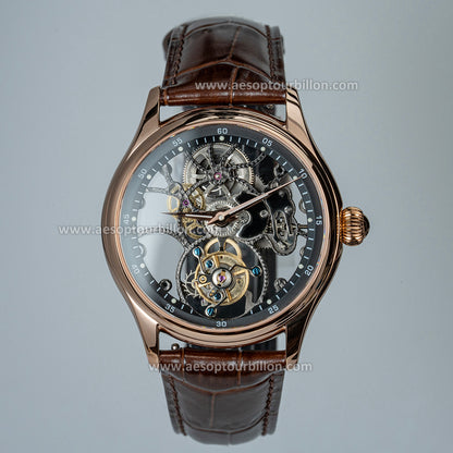 Aesop Hollow Skeleton Tourbillon Men Watch Dial Sapphire Crystal Luminous Waterproof Luxury Men Wristwatch 7031