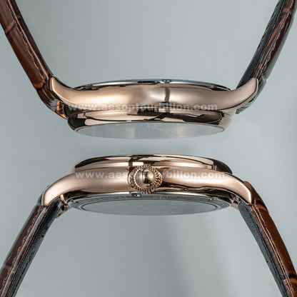 Aesop Hollow Skeleton Tourbillon Men Watch Peacock Movement Luxury Men Wristwatch 7031
