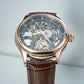 Aesop Hollow Skeleton Tourbillon Men Watch Dial Sapphire Crystal Luminous Waterproof Luxury Men Wristwatch 7031