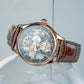 Aesop Hollow Skeleton Tourbillon Men Watch Dial Sapphire Crystal Luminous Waterproof Luxury Men Wristwatch 7031