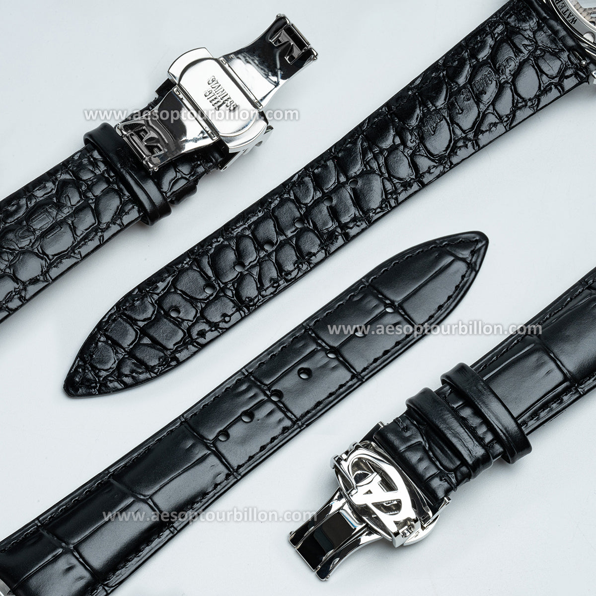 Aesop Hollow Skeleton Flying Tourbillon Men Watch 7022-1